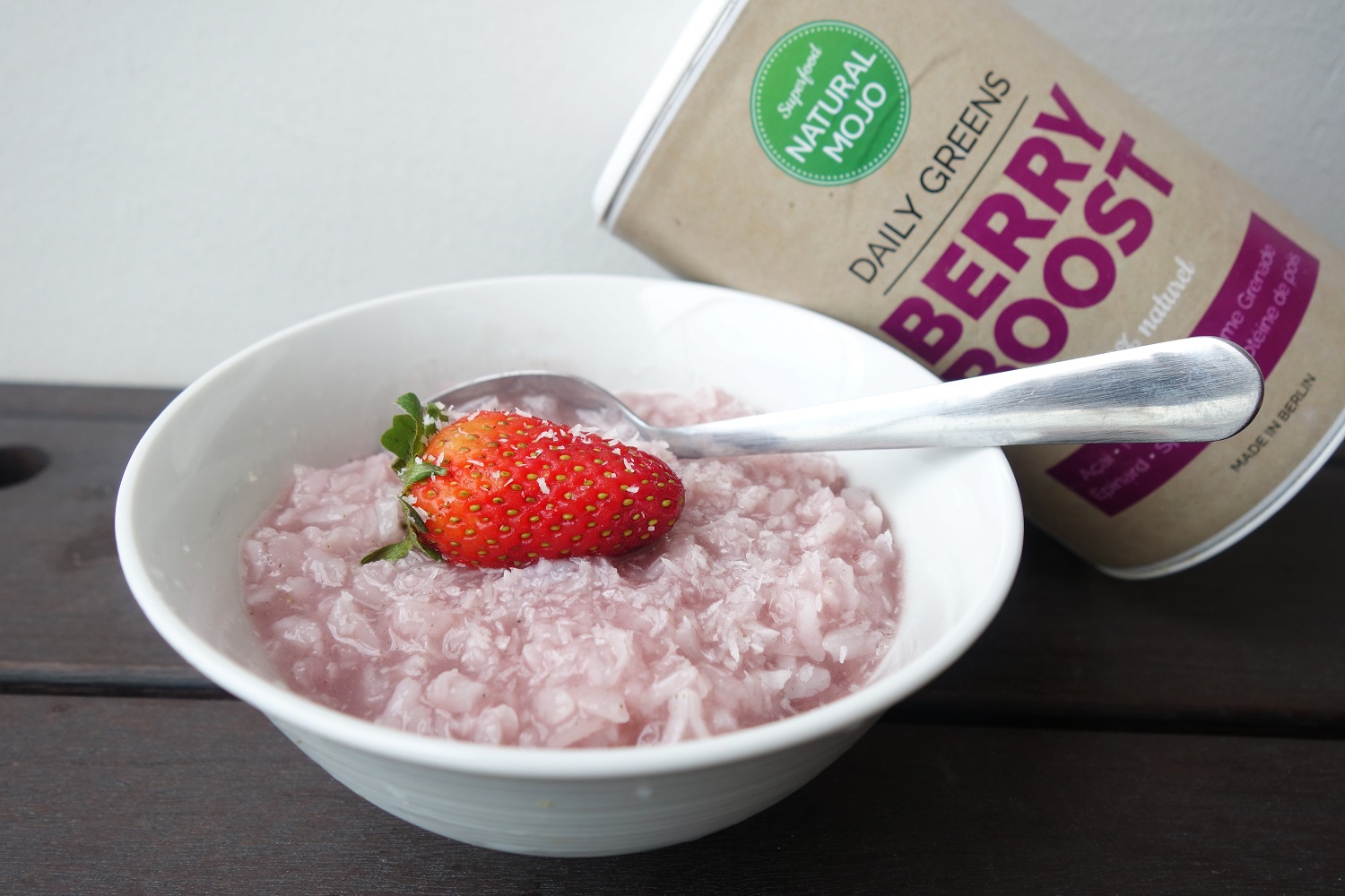 riz au lait berry boost natural mojo thefitnesstheory