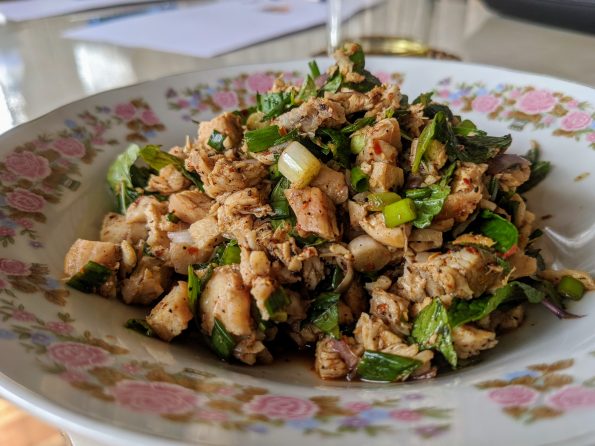 laap de poulet recette laotienne light