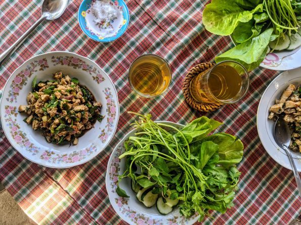 laap de poulet recette laotienne