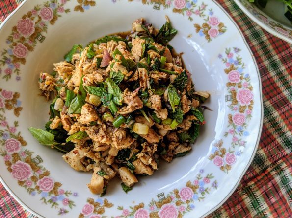 laap de poulet recette laotienne allégée