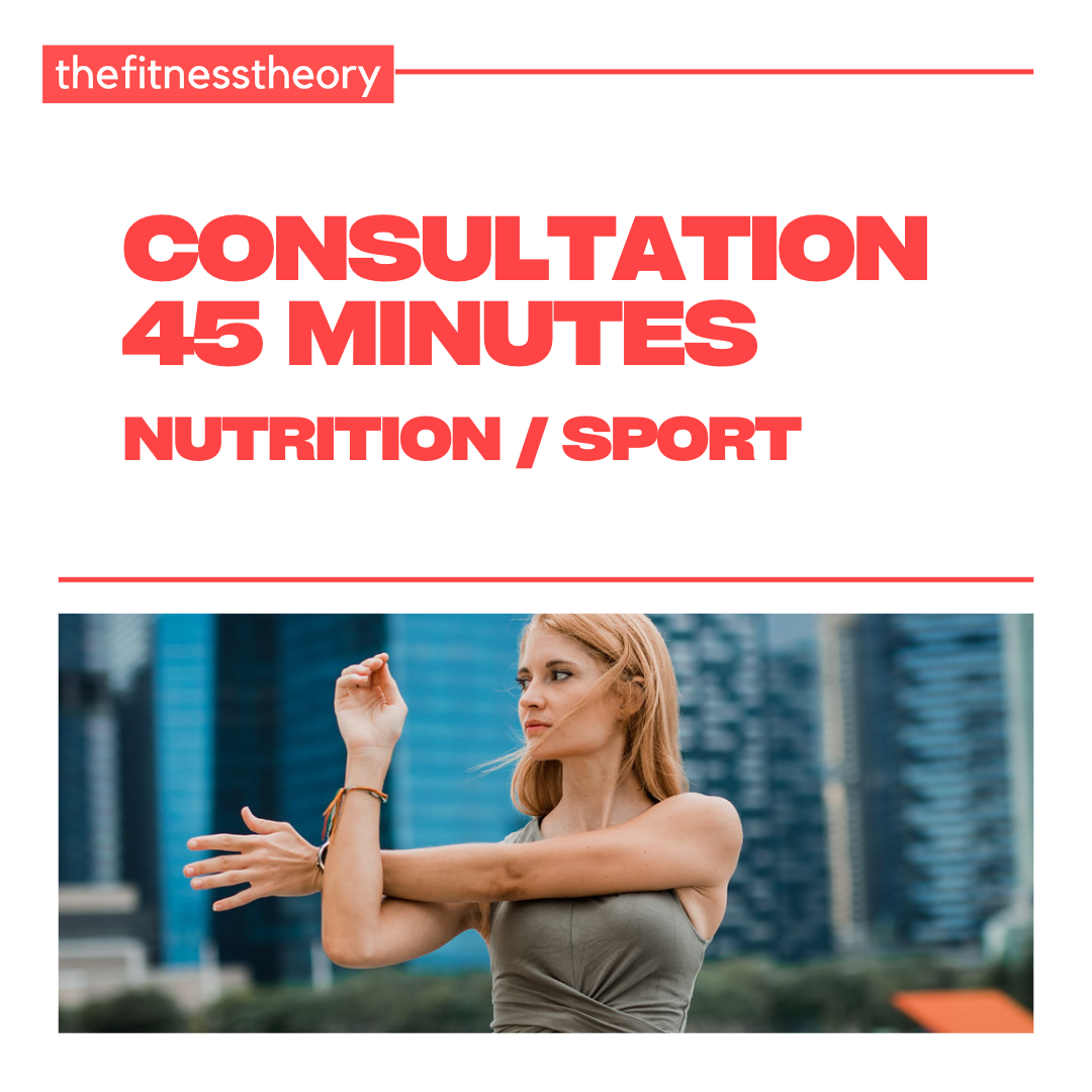 consultation en ligne thefitnesstheory nutrition sport rééquilibrage alimentaire