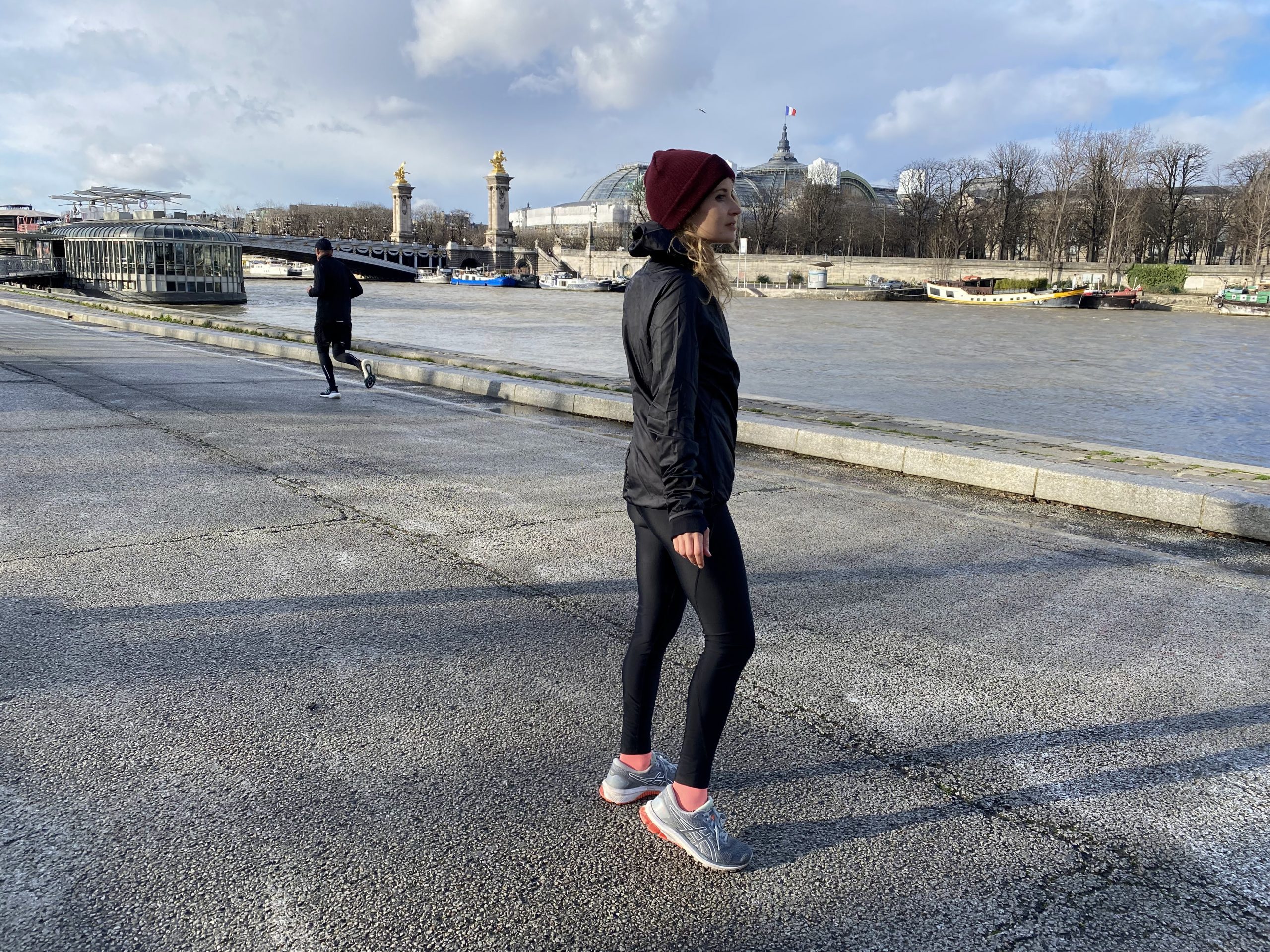 courir froid pluie hiver