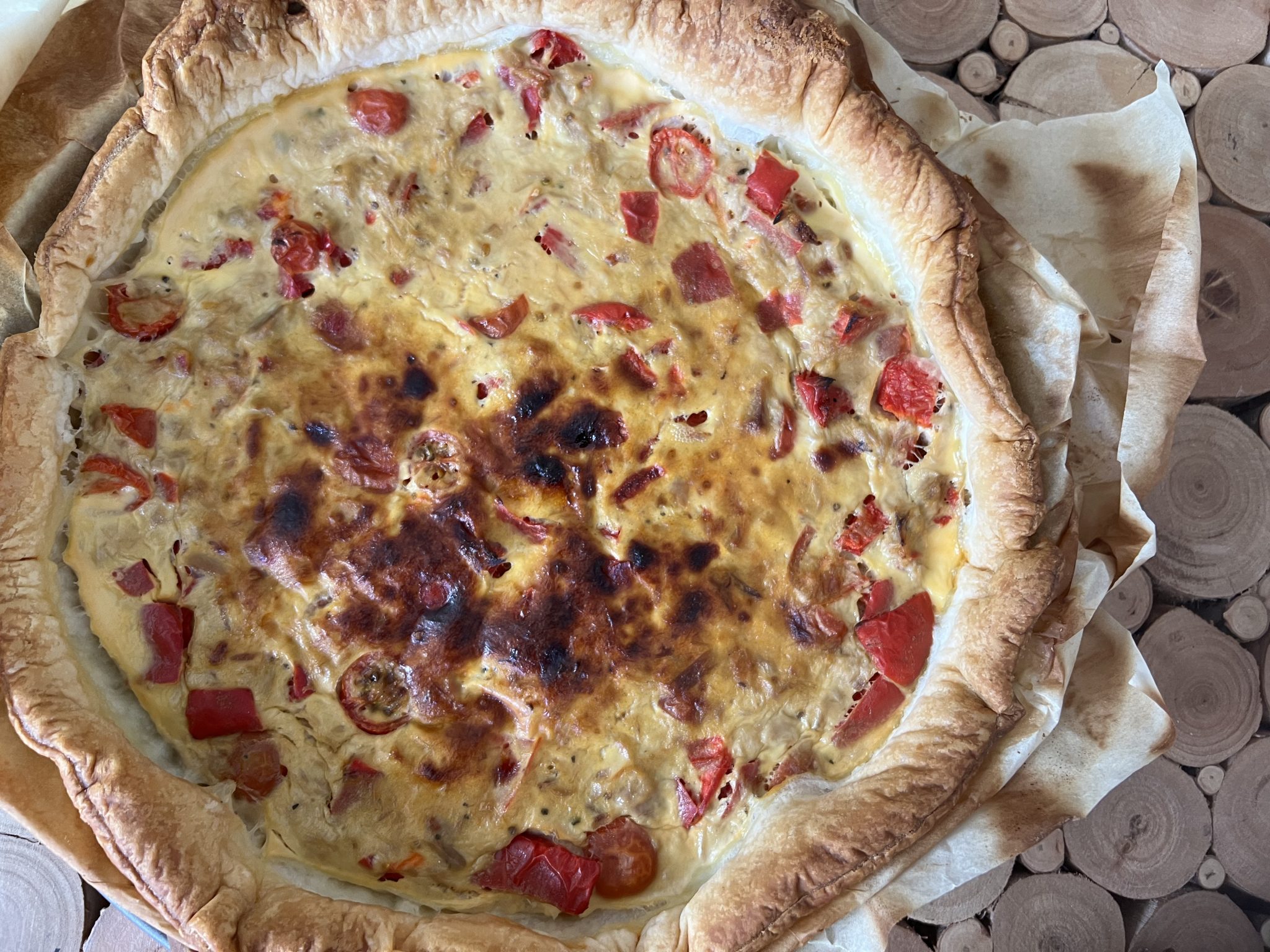 quiche allégée thon poivron tomate sans creme